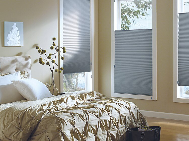Gotcha Covered window shades in bedroom